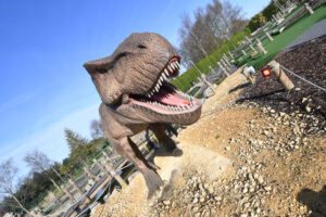 dinosaur in park