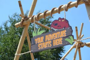 Welcome to wolverhampton adventure golf sign