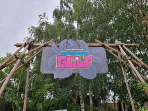 Wolverhampton Adventure Golf entrance sign