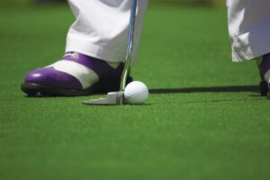 person playing golf