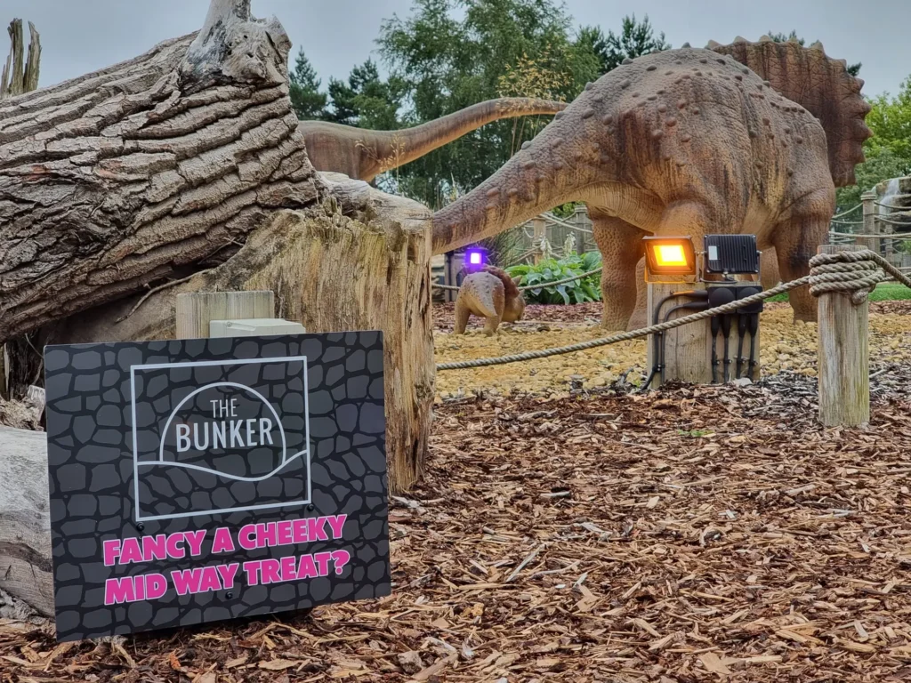 the bunker sign at wolverhampton adventure golf